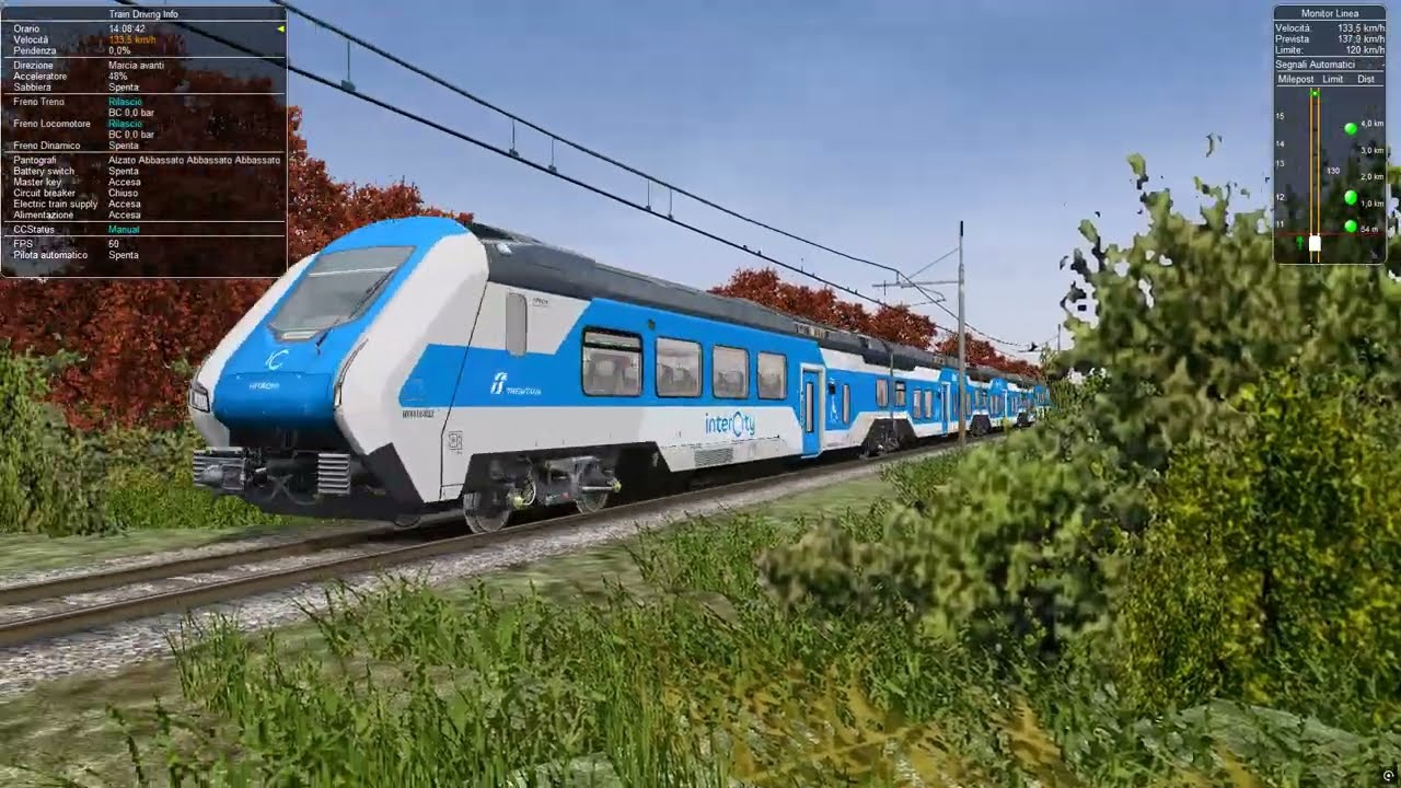 Viaggio da Bari Centrale a Melito di Porto Salvo con l'intercity svolto da materiale Blues 2Pt. A