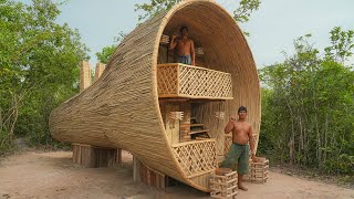 How 2 Men Build A Private Craft-Bamboo House With Private Swimming Pools