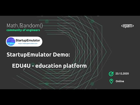 StartupEmulator Demo: EDU4U - education platform
