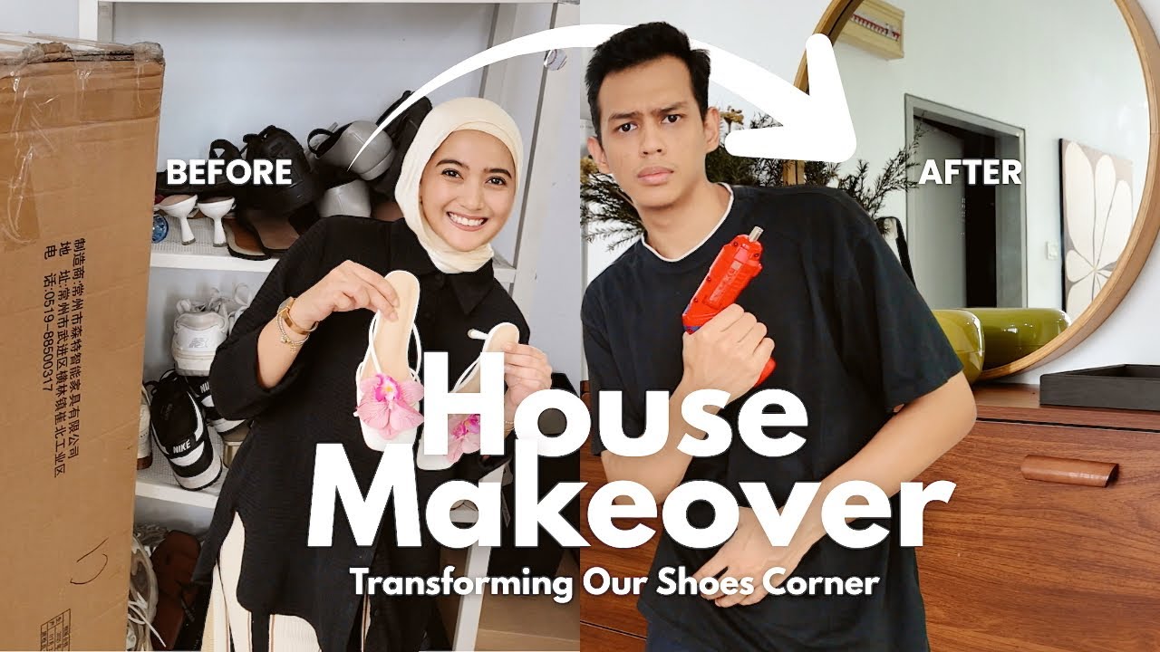 FINALLY DAH ADA THE REAL RAK KASUT 👟✨ unboxing + organising & *makeover reveal*!