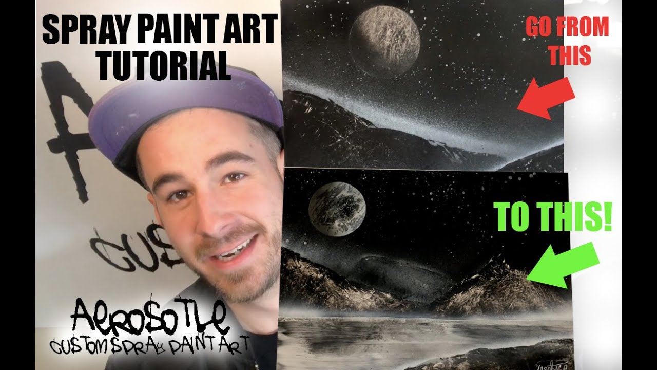 Spray Paint Art Tutorial For Beginners How to Spray Paint Like a Pro