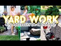 DIY YARD MAKEOVER ON A BUDGET | CLEAN UP THE YARD WITH ME | COMPLETE OUTDOOR TRANSFORMATION
