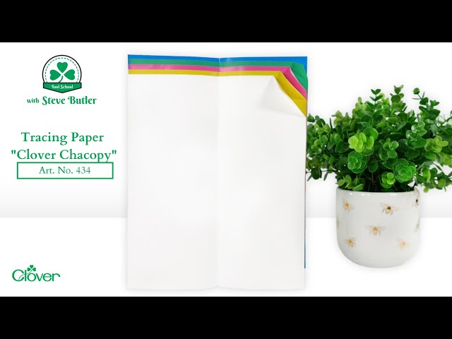 Clover Chacopy Tracing Paper - 12 x 10 - 5/Pack - Assorted Colors