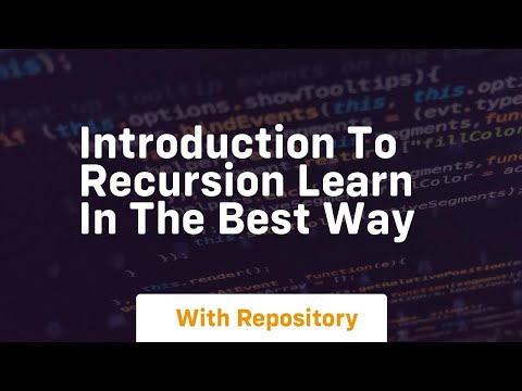 Introduction to recursion