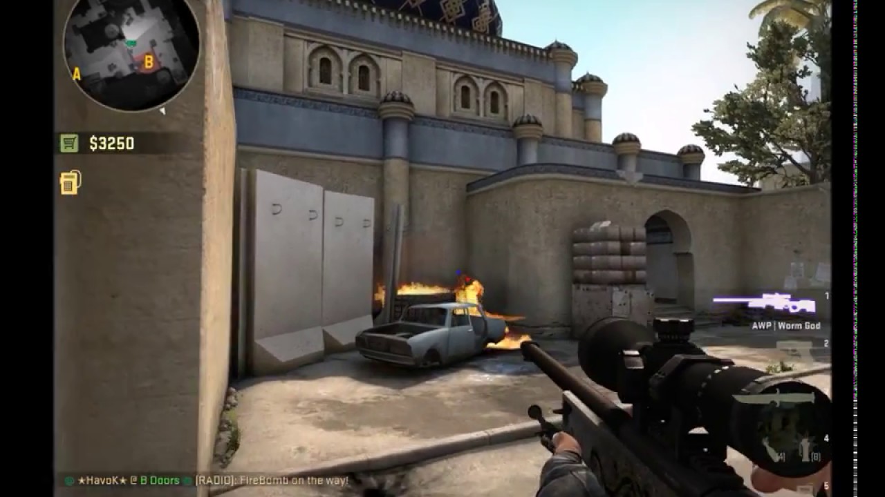 CSGO Dust 2 Molo spots