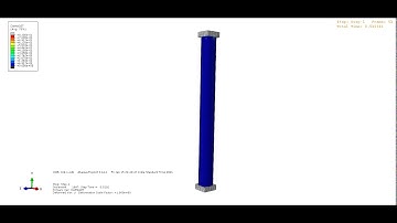Circular Column under axial Load using abaqus