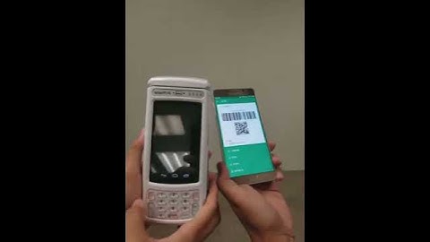 Maning a QR payment on a WizarPOS terminal