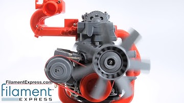 3D Printed Toyota 22R Engine Video