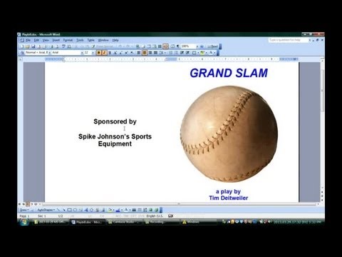 How to Make a Playbill on Microsoft Word : Microsoft Office Software