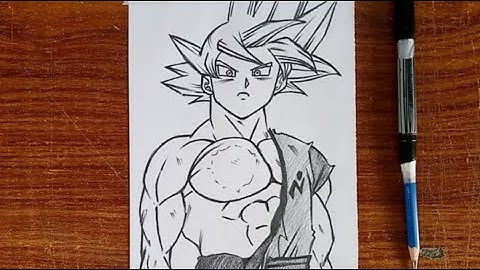 How to Draw Goku Ultra Instinct Easy | Step-by-Step Anime Drawing Tutorial