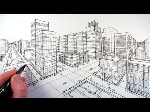 Video: How To Draw The City Of The Future