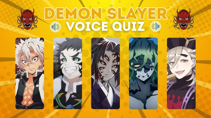 Demon Slayer Voice Quiz, Guess the Character Voice in 10 Seconds