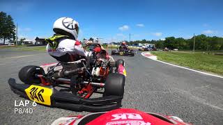 Ontario Interclub Challenge Race 1 Heat 2 A/D 2024 | Briggs LO206 Senior #332 | Goodwood Kartways