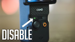 How to Disable Dji Pocket 3 LED ?