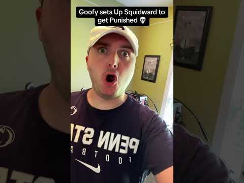 Goofy sets Up Squidward and something bad happens next #wow #comedy #funny