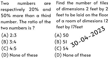 Two numbers are respectively 20% and 50% more than a third number. The ratio |PPSC |Math |Urdu/Hindi