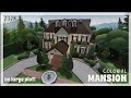 Colonial mansion no large plot 232k bloxburg speedbuild