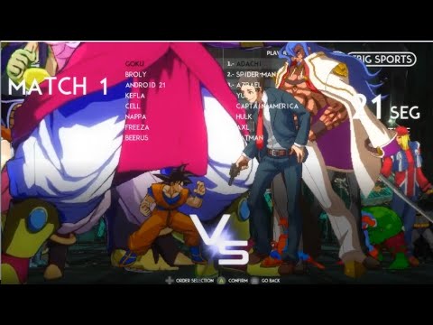 Special Exhibition DBFZ 8v8 vs Arcsys/DC/Marvel #mugen - YouTube