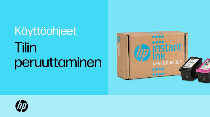 HP Instant Ink -tilin peruuttaminen | HP:n tulostimet | HP Support