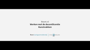 Werken met de docentlicentie - Kunstvakken