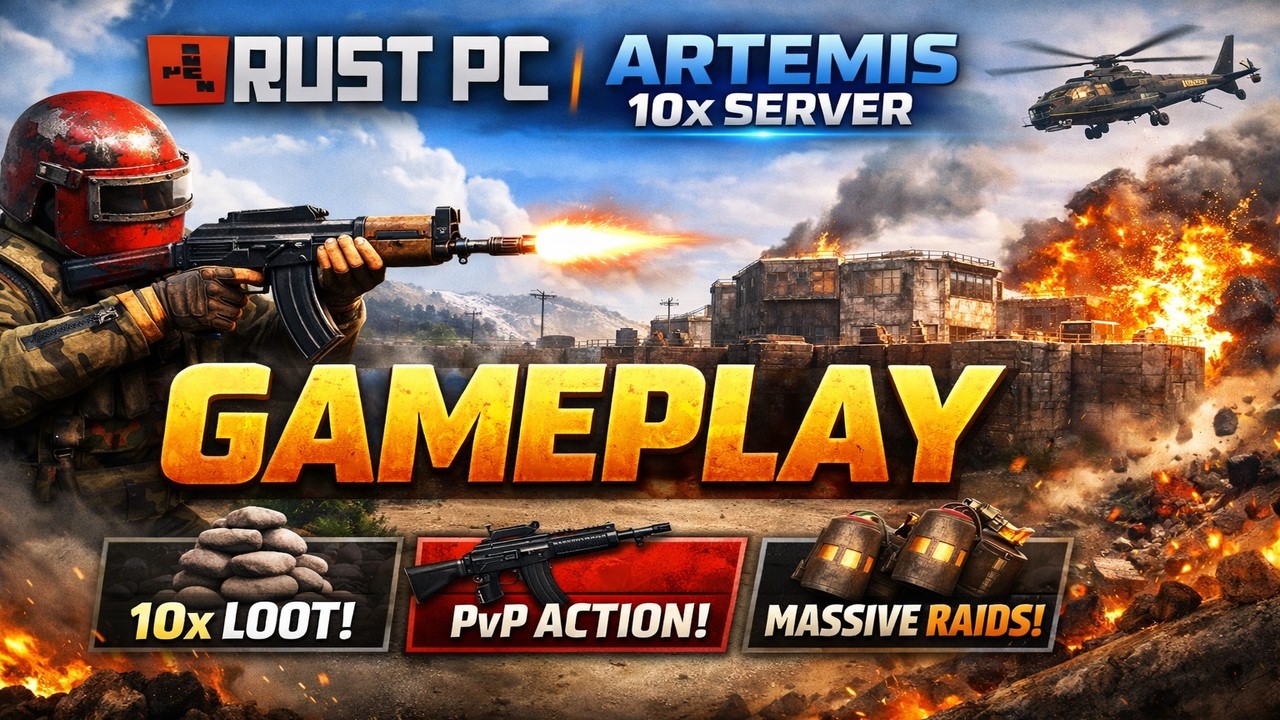 10x Rust Server Rust PC | Artemis 10x Server Gameplay - YouTube