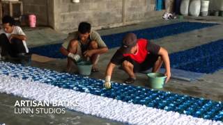 How Batiks Are Made - Adding multiple colors of dye