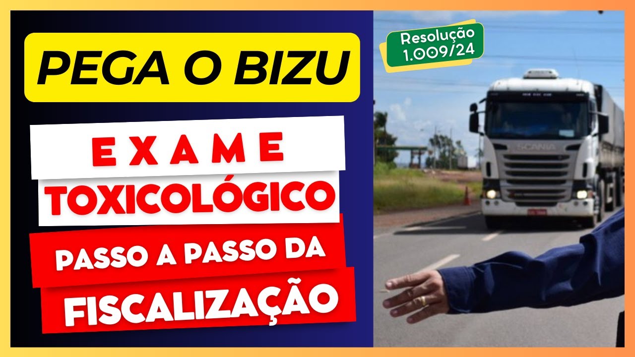 🚛 EXAME TOXICOLÓGICO: Como é a fiscalização? Vale para todos veículos? E a multa de balcão?