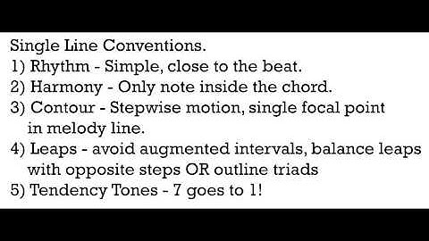 Music Theory 1 - Video 17: Voice Leading Conventions.