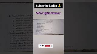 b.a,b.sc&amp;b.com 3rd Semester VAC3 digital fluency 2nd sessional Exam Question Paper 2025 #cutoffmarks