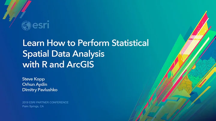 Learn How to Perform Statistical Spatial Data Analysis with R and ArcGIS