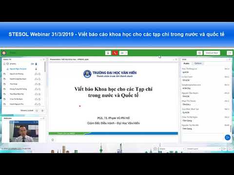 STESOL Webinar 1 - Viết báo khoa học cho các Tạp chí trong nước và quốc tế