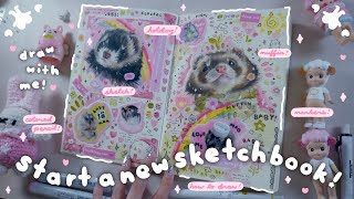 REALISTIC Sketchbook With Me VLOG! 🍦 Drawing Hotdog 🐰 Draw With Me + Q&A! | Tiffany Weng