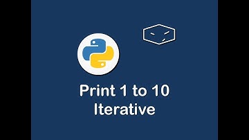 print 1 to 10 iterative in python 😀