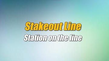 Trimble Access - Stakeout station on the line
