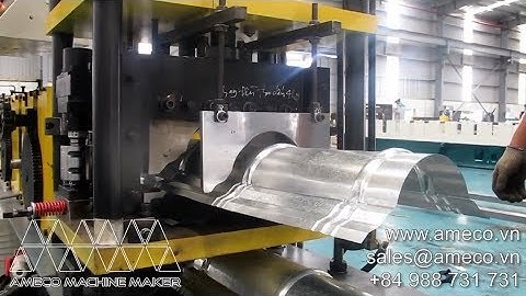 Ridge Cap Roll Forming Machine Máy Cán Tôn Úp Nóc