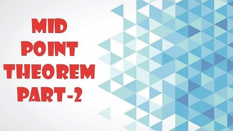 Solved Questions of Mid Point Theorem|Mid Point Theorem Series Part 2