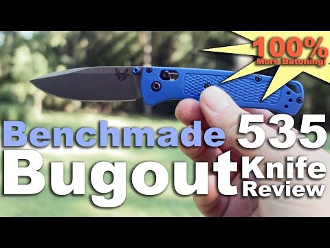 Benchmade 535 Bugout Knife Review 1.8 ounce with hard use field test