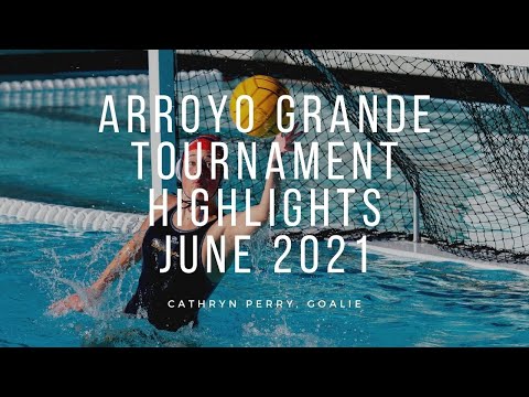 Cathryn Perry, goalkeeper at Arroyo Grande Tournament in June 2021 for the Santa Cruz Water Polo Club.