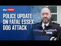 Police news conference on fatal dog attack in Essex