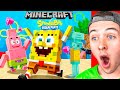 SpongeBob SquarePants in Minecraft! (Bedrock DLC Mashup Pack!)