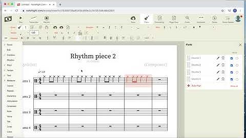 Noteflight Software Intro (Starting your Rhythm Composition) MYP Music