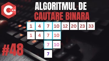 Algoritmul de cautare binara in C++ #IntroducereInProgramare #48