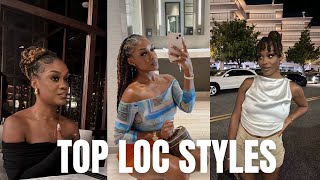 TOP 5  LOC/ DREADLOCK STYLES | My favorite hairstyles of the year!
