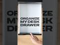 Organizing my ikea alex drawer  desksetup organization