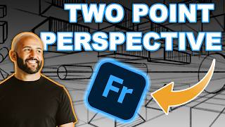 How to Draw Basic Shapes in Two-Point Perspective | Adobe Fresco