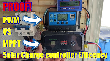 Proof that PWM vs MPPT Soler charge controller Is more Efficient Bateria Power