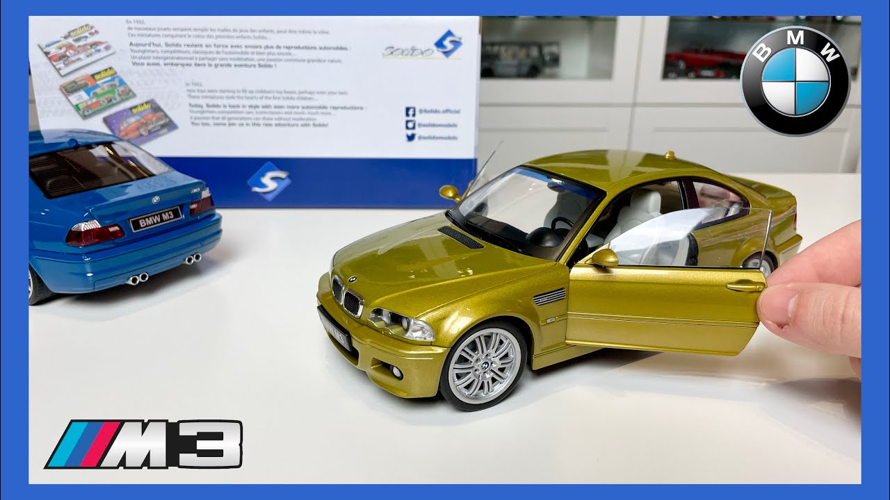 1:18 BMW M3 E46 Coupe (Phoenix Yellow) - Solido [Unboxing] 