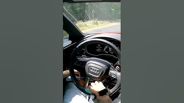 Paralyzed guy showing how to drive using hand controls. Audi rs5