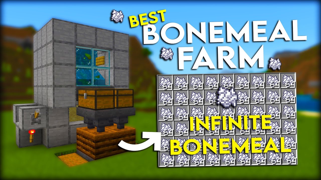 SIMPLE 1.19 ZERO-TICK BONEMEAL FARM TUTORIAL in Minecraft Bedrock (MCPE ...