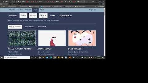 TIC80 tutorial (Fantasy Console/computer of a lifetime) Overview Part 1
